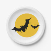 フルムーンこうもり ペーパープレート (正面)