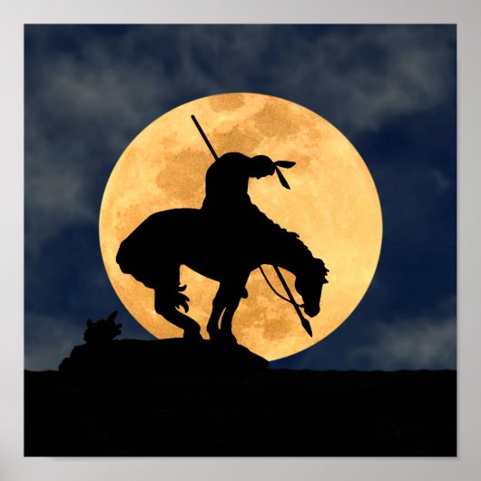 フルムーンでトレイルのシルエットの終点 ポスター (正面)