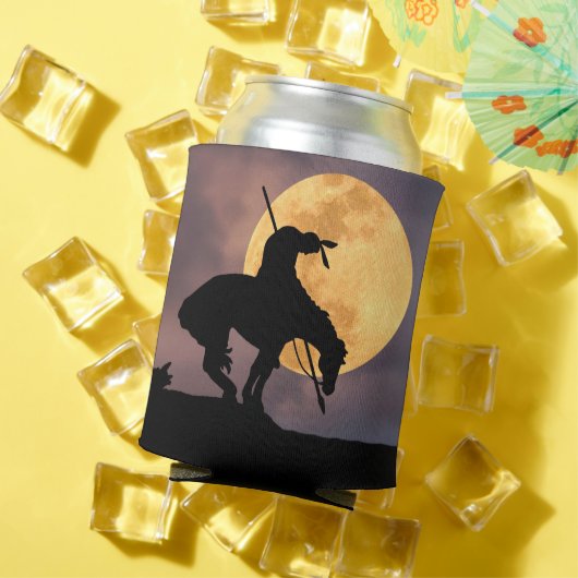 フルムーンでトレイルのシルエットの終点 缶クーラー (インサイチュ 夏)