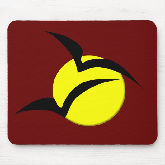 フルムーンとこうもりマウスパッド マウスパッド (正面)