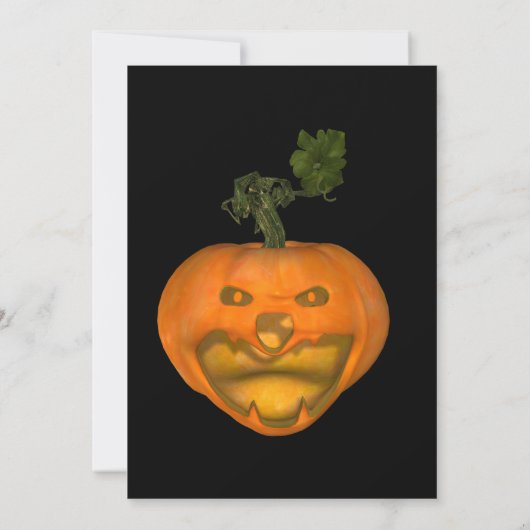 フルムーンと墓地幽霊のよく出るハロウィーン 招待状 (裏面)