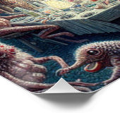 フルムーンアートの魔法のファンタジーの寄生虫のパーティー ポスター (コーナー)