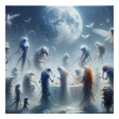 フルムーンアートの魔法のファンタジーの寄生虫のパーティー ポスター (正面)