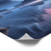 フルムーンアートナイトスカイポスターアート ポスター (角)