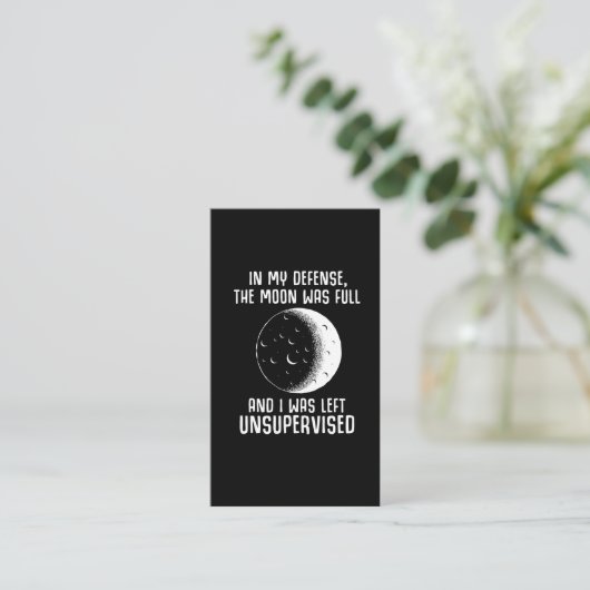 フルムーンウィッチ異教のウィッカ信者引用文 名刺 (スタンド正面)