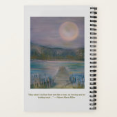 フルムーンウォーターレイナーリルケ引用文 ノートブック (裏面)