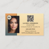 フルムーンウルフロゴQRコードシャーマン 名刺 (裏面)