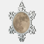 フルムーンオーナメントカスタムクリスマスデコレーション スノーフレークピューターオーナメント (右)