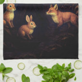 フルムーンカクレクローセレナーデ キッチンタオル (折り畳み)