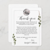フルムーンサンキューユー披露宴カード エンクロージャーカード (正面/裏面)