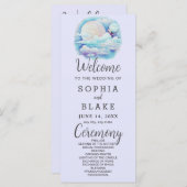 フルムーンシアルスターズラベンダー結婚式 プログラム (正面/裏面)