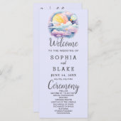 フルムーンシアルスターズラベンダー結婚式 プログラム (正面/裏面)