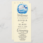 フルムーンシテラルスターズイエロー結婚式 プログラム (正面/裏面)