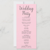 フルムーンシテラルスターズピンク結婚式 プログラム (裏面)