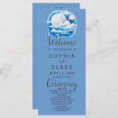 フルムーンシテラルスターズブルー結婚式 プログラム (正面/裏面)