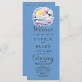 フルムーンシテラルスターズブルー結婚式 プログラム (正面/裏面)