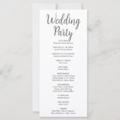 フルムーンシテラルスターズホワイト結婚式 プログラム (裏面)