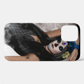 フルムーンズシュガースカルダークマスク&ブルーアイズ Case-Mate iPhoneケース (裏面 (横))