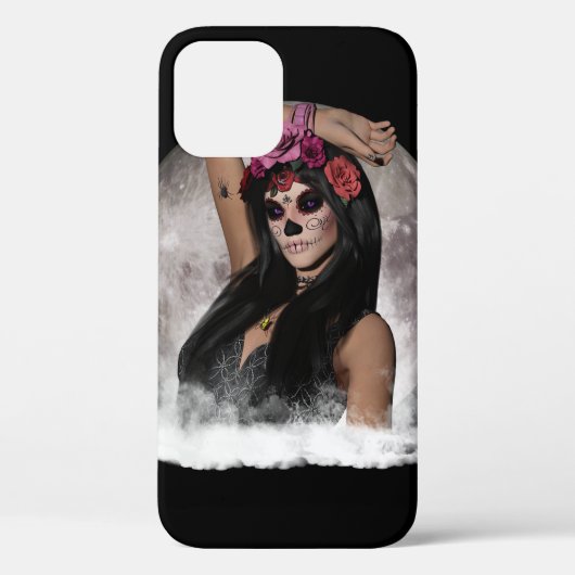 フルムーンズシュガースカルビジョンパープルアイズ Case-Mate iPhoneケース (裏面)