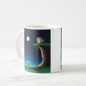 フルムーンナイトスカイコーヒーマグ コーヒーマグカップ (正面左)