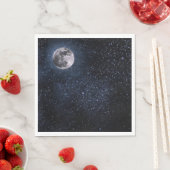 フルムーンナイトスカイスターアウタースペースナプキンズ スタンダードランチョンナプキン (インサイチュ)