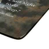 フルムーンナイト引用文ダークスカイガラス カッティングボード (角)