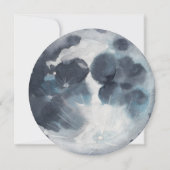 フルムーンネイビーブルー結婚式招待状 招待状 (裏面)