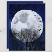 フルムーンハロウィンスクラップブック紙 (正面/裏面)