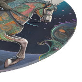 フルムーンハロウィーンの乗馬ライダー カッティングボード (角)