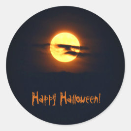 フルムーンハロウィーンステッカー ラウンドシール