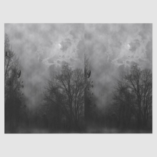 フルムーンハ幽霊のよく出るロウィンティッシュペーパー 薄葉紙 (正面)