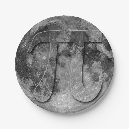 フルムーンパイデイおもしろい ペーパープレート (正面)