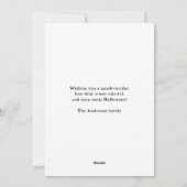 フルムーンパンプキンズハウス幽霊のよく出るハロウィンカード シーズンカード (裏面)