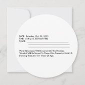 フルムーンパーティの招待状 招待状 (裏面)