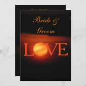 フルムーンパーティー　結婚式招待状 招待状 (正面/裏面)