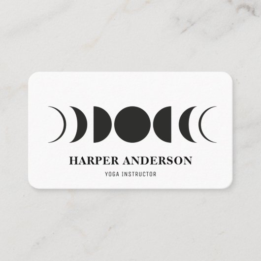 フルムーンフェイズモダンヨガインストラクター 名刺 (正面)