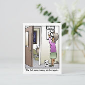 フルムーンフレンジーおもしろいはがき ポストカード (スタンド正面)