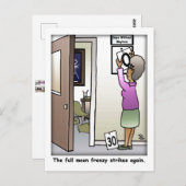 フルムーンフレンジーおもしろいはがき ポストカード (正面/裏面)