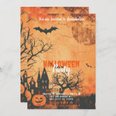 フルムーンブラックバードハローウィンパーティ 招待状 (正面/裏面)