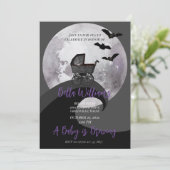 フルムーンベビーキャリッジこうもりウィッチー赤ちゃんシャワー 招待状 (スタンド正面)