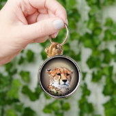 フルムーンポートレート:自然の恵み キーホルダー (手)