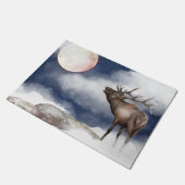 フルムーンマウンテンでブルエルクがブグリング ドアマット (アングル)