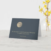 フルムーンロバートブラウニング引用文 カード (黄色い花)