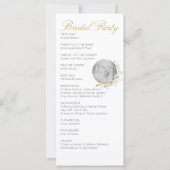 フルムーンワイルドフラワー金ゴールド水彩招待状 (裏面)