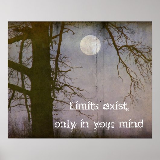 フルムーン引用文タイポグラフィ ポスター (正面)