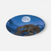 フルムーン ウェアウルフ ハロウィン パーティー ペーパープレート (アングル)