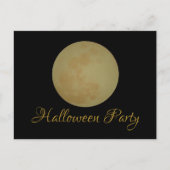 フルムーン、ハローウィンパーティ招待状 インビテーションポストカード (正面)