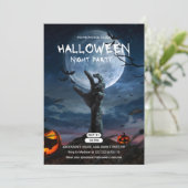 フルムーン&ボニーハンドハロウィーン招待状 招待状 (スタンド正面)