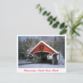 フルメカバーブリッジフランコニアノッチ州パーク ポストカード (スタンド正面)