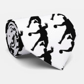 フルモーションのプレイヤーのハンドボールデザイン ネクタイ (ロール)